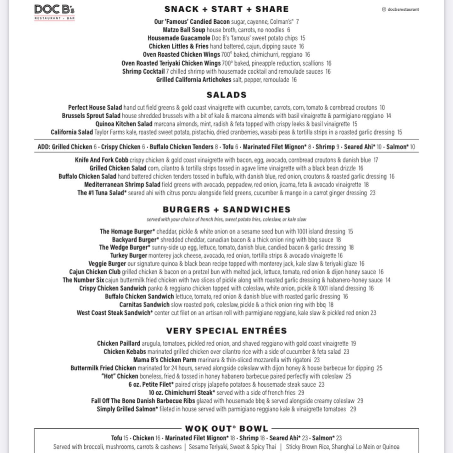 docs menu in wall lake iowa